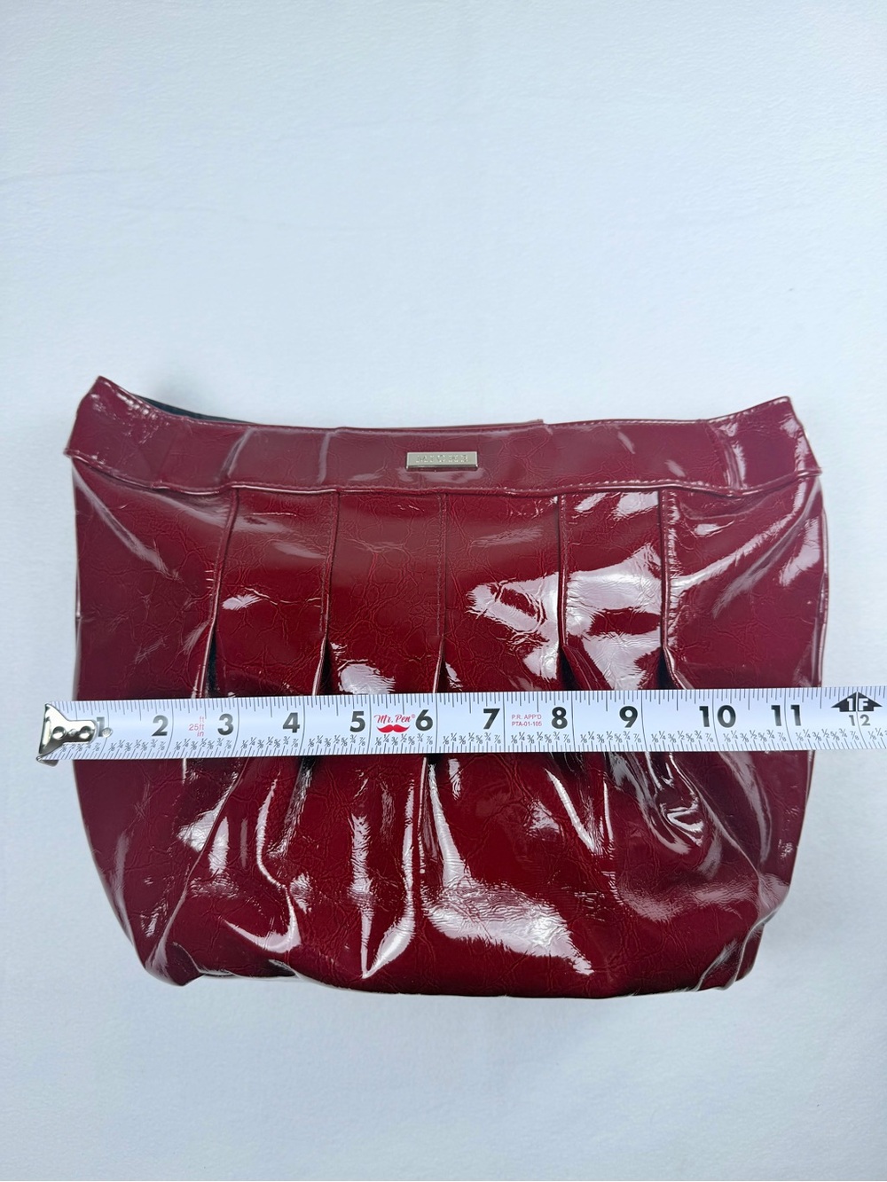 Miche Monica Red Faux Patent Leather Interchangeable Handbag Shell Medium Tote - Picture 6 of 9